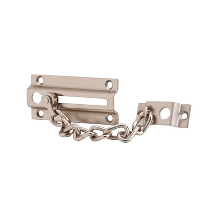 Ives Ives 1-7/16 in. H X 3-3/8 in. L Satin Nickel Brass Chain Door Guard 481F15